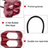 Bassizo ATC Belay Device V-Grooved 25KN Rappelling Descender Aircraft-Grade Aluminum Gear Equipment for Tree Rock Climbing Outdoor Climber - Image 4