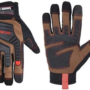 True Grip 98553-23 Duck Canvas Elite Work Gloves (Touchscreen), X-Large