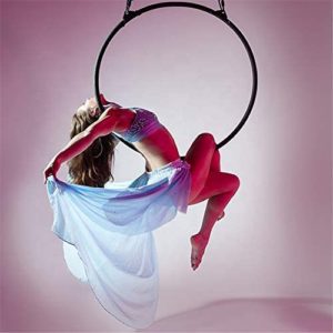 MTNAILS Fitness Aerial Yoga Lyra Hoops 600KGS 80 to 100cm Stainless Steel Aerial Dance Ring Equipment Tube 3.2cm Single Point Circus Lyra Hoops