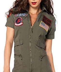 Leg Avenue Women's Licensed Top Gun Flight Dress Costume