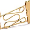Alnicov 6 String Archtop Guitar Trapeze Tailpiece with Wired Frame Hollow Semi Hollow Electric Guitar Gold - Image 6