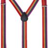 Rainbow Accessories Set, Include Bow-tie, Suspenders, Socks, Gloves, Bracelets (Adult Size1, Color 1) - Image 5