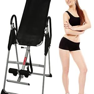 Try & DO Heavy Duty Inversion Table 52-74 & 58-78 & 58-78 Inches Adjustable Pain Therapy Training with Protective Belt Support up to 330LBS