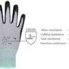 Ultra Durable Safety Work Gloves with Elastic Nylon, Non-slip, Power Grip, 3D Comfort Stretch Fit, Smart Touch Screen, Breathable, Antistatic, Small - Image 8