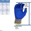 G & F Products - 3100L-DZ-Parent 12 Pairs Large Rubber Latex Double Coated Work Gloves for Construction, gardening gloves, heavy duty Cotton Blend Blue - Image 2