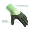 COOLJOB Fleece Lined Winter Work Gloves, Thermal Warm Freezer Gloves, 100% Recycled Polyester Base, Cold Weather Gloves with Non Slip Grip, Thick Windproof Gloves, 1 Pair, Medium, Green - Image 4