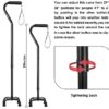 BeneCane Quad Cane Adjustable Walking Cane with Offset Soft Cushioned Handle for Men & Women Lightweight Comfortable with 4-Pronged feet for Extra Stability - Image 4