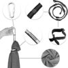 XMSM Adults Autism Sensory Therapy Swing, Cuddle Adjustable Indoor Hammock Aerial Yoga Seat, Has A Calming Effect On Children with Sensory Needs Integration (Color : Black, Size : 150x280cm/59x110in) - Image 6