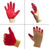 String Knit Safety Work Gloves, Palm Latex Dipped Gloves, 30 Pairs includes Red-Blue-Black, Non-Slip Safety Protection Gloves for Painter, Mechanic, Industrial Warehouse, and General Purpose - Image 8
