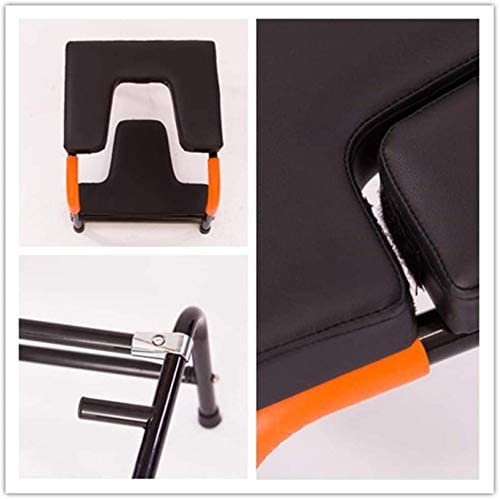 Qin Yoga Inversion Chair, Yoga Inversion Bench for Workout, Fitness and Gym with Soft Mat 150Kg Bearing (Color : Pink) - Image 3