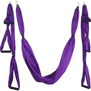 WALNUTA Aerial Yoga Swing Strong Anti-Gravity Yoga Hammock/Sling/Inversion Tool Ceiling Hanging + Extension Straps