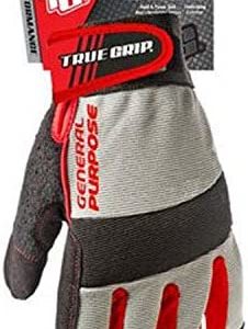 True Grip 9814-23 High Performance General Purpose Work Touchscreen Technology Gloves, X-Large, Gray