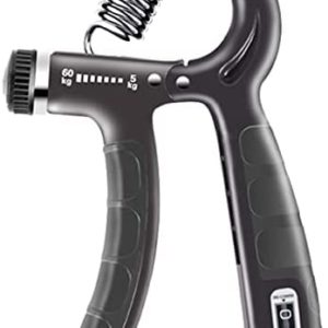 Grip Strength Trainer, Hand Grip Strengthener, Finger Forearm Exerciser, Grip Strength Trainer with Counter, Hand Exerciser for Muscle Building, Adjustable Resistance 10 lbs -130lbs