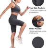 CHRLEISURE High Waisted Yoga Biker Shorts for Women with Pockets, Tummy Control Workout Spandex Shorts - Image 3