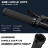 Bike Handlebar Grips - Single Locking Bicycle Grips Handle 22.2mm for MTB,Hybird Bike,Enduro,Downhill with Soft Non-Slip Pattern | 130mm Mountain Bike Grips Lock on with Great Handfeel - Image 2