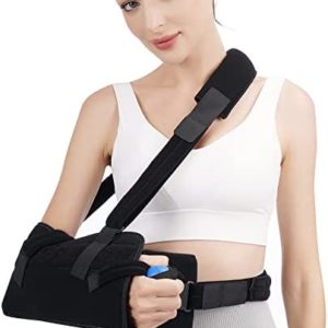 TANDCF bestlife Shoulder Abduction Sling with Removable Pillow & Exercise Ball, Shoulder & Arm Sling Immobilizer for Injury Support, Rotator Cuff, Surgery, Dislocated, Sublexion, Broken Arm