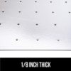 Gorilla Grip Desk Chair Mat, No Divots, Rolling Chairs Glide Easy, Heavy Duty Studded, Protects Carpeted Floor Under Desks, Transparent Mats for Office, Home and Gaming Floors, with Lip 48x36, Clear - Image 8