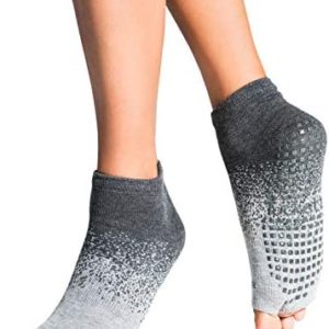 Tucketts Anklet Toeless Non-Slip Grip Socks - Yoga, Barre, Pilates, Home & Leisure - 1 pair Grey