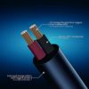 AUGIOTH DC 5-Way Right Angle Plug Daisy Chain Power Cable Guitar Effect Pedal Power Supply Splitter Cable - Image 2