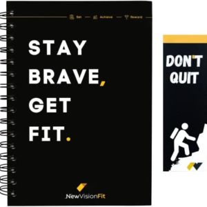 Workout Planner & Fitness Journal - Daily Workout Log Book for Tracking Your Progress: Bookmark Included W/ Notebook, Workout Tracker, Thick Pages, Quality Spiral-bound & Protective Hardcover - for Women and Men
