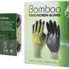 COOLJOB 2 Pairs Bamboo Touch Screen Gardening Gloves for Men and Women, Small Breathable Working Gloves, Rubber Coated Garden Gloves, Non Slip Grip for Workers, Gardeners, Drivers, Green & Black, S - Image 5