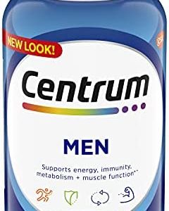 Centrum Multivitamin for Men, Multivitamin/Multimineral Supplement with Vitamin D3, B Vitamins and Antioxidants, Gluten Free, Non-GMO Ingredients - 250 Count