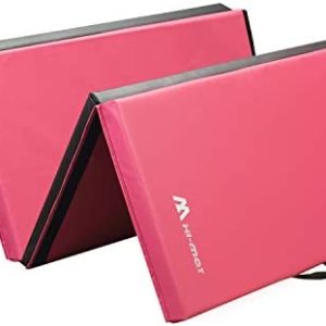 HI-MAT Gymnastics Mat, 2" or 3" Thick 4' x 6'/4' x 8' Tumbling Mats Folding Exercise Mat with Carrying Handles