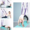 HONGYIFEI2021 Yoga Hammock Assist Trainer Sports Door Mount Yoga Hammock Home Flexibility Gym Fitness Portable Inversion Back Bend Stretch Strap Dance Aerial Yoga Hammock (Color : A) - Image 5