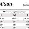 Bestisun Womens Long Sleeve Workout Tops Yoga Shirts Exercise Gym Clothes Athletic Shirts - Image 6