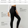 Premium Women's Fleece Lined Leggings - High Waist - Regular and Plus Size - 20+ Colors - Image 3