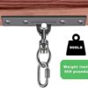 Dolibest Heavy Duty Swing Hanger, Swing Set Accessorie with Carabiner for Indoor Outdoor Playground, Porch Swing Hanging Kit for Wooden and Concrete Set with 4 Wood Screws and 4 Expansion Bolts, 900LB - Image 7