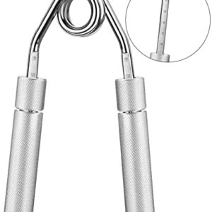 KIBTOY Hand Grip Strength, Metal Grip Strength Trainer No Slip Heavy-Duty with Adjustable Resistance 50-150 lbs, Forearm Exerciser for Muscle Building and Injury Recovery
