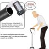BeneCane Quad Cane Adjustable Walking Cane with Offset Soft Cushioned Handle for Men & Women Lightweight Comfortable with 4-Pronged feet for Extra Stability - Image 2