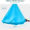 EUPEFIST Aerial Yoga Hammock Set, Pilates Yoga Swing Set, 2.8 m Wide Nylon Hammock, Silk Fabric 4M 5M 6M 7M Flying Yoga Sensory Swing Pilates Inversion Gymnastic Yoga Sling Aerial Fitness rig,Y,5M - Image 2