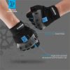 Work gloves Men Fingerless Mechanic Gloves Shock-Grip, Anti-Collision FOUR-AM For Men Women(1 Pair) - Image 3