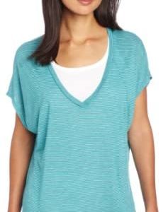 Beyond Yoga Women's Striped Raglan Trapeze Top