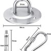Tinkenken Battle Rope Anchor Strap Kit Heavy Duty Reinforced Nylon Stainless Steel Carabiner Stops Rope Damage Use for Training Physical Fitness Activities Outdoor - Image 2