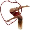 YOCAPE 110cm Aerial Hoop Lyra Circles Rings Stainless Strength Tested Circus Aerial Yoga Hoop Single Point Aerial Ring Set Fitness Equipment - Image 3