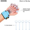 Reverse Grip Finger Strengthener Exerciser - Grip, Finger Dexterity, Wirst, Forearm Extensor, & Hand Workout Stretcher Trainer Silicone Bands for Athletes e.g Climbing Athletes, Musicians e.g. Guitar Players, Physical Rehabilitation Resistance Training Therapy Equipment, Extension Exerciser 40 LB - Image 7