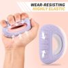 Grip Strength Trainer Set, Hand Grip Exerciser Strengthener and Finger Strengthener Rings, 5 PCS Silicone Squeezer Gripper for Adults Kids Elderly Strength Training Therapy (Color 2) - Image 4