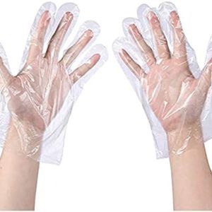 Disposable Food Gloves Durable Transparent Glove for Kitchen Pet Food Prep Hair Dye House Cleaning DIY Activities