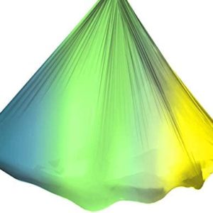 HONGYIFEI2021 Yoga Hammock 52.8M Yoga Body Free Fall Fitness Exercise Fitness Equipment 10 Colors Fly Power Yoga Hammock Swing Aerial Yoga Hammock (Color : I)