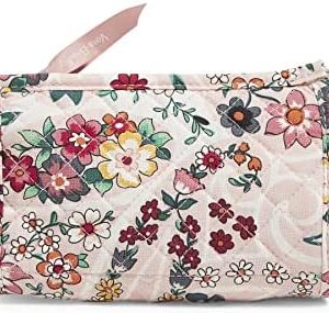 Vera Bradley Cotton Mini Trapeze Cosmetic Makeup Organizer Bag