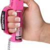 Mace Brand Police Strength OC Pepper Spray (2 Pack, Hot Pink) – 12’ Powerful Pocket Pepper Spray for Women Adjustable Hand Strap & Keychain, Leaves UV Dye on Skin – Mace Spray Self Defense - Image 3