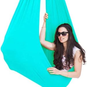 LLLD Aerial Yoga Hammock Premium Aerial Yoga Swing for Antigravity Yoga Sensory Swing for Children and Adult with Autism ADHD Aspergers Sensory Integration
