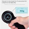 Shusmda Portable Hand Grip Dynamometer, Digital Hand Grip Strength Meter Strengthener Exercise Measurement Wrist Strengthener - Image 3