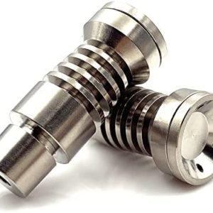 NEEDBUY Universal Domeless Male Titanium Nail 4 in 1 14mm 18mm 19mm Dual Function GR2 Compatible with Hookah Water Pipe Dab Rigs (Color : Titanium Nail)