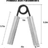 Hand Grip Strengthener 100LB - 200LB 3 Pack Fitness Metal Hand Grip Set, No Slip Heavy-Duty Grip Strength Trainer, Wrist Rehabilitation Developer & Forearm Hand Exerciser, Home Gym - Image 6