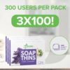 BAMBOEARTH Antibacterial Paper Soap Sheets For Hand Washing - 3 Packs Portable Disinfecting Pocket Travel Soap Sheet Dissolvable And Disposable Camping Mini Size Dry SoapSheets For laundry Hands Wash (Variety Pack Of 3) - Image 2
