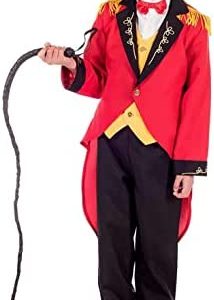 Fun Shack Ringmaster Costume Kids Red Circus Lion Tamer Kids Halloween Costume Available In Sizes Small Medium Large XL